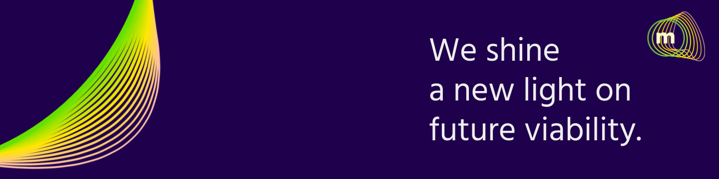 Banner: We shine a new light on future viability